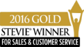 2016 GOLD Stevie Winner For Sales & Customer Service